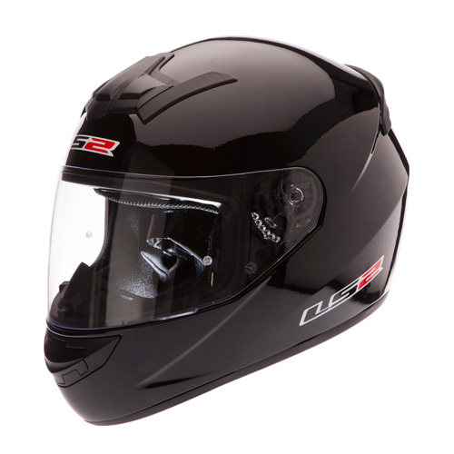 Zwarte integraal helm van LS2